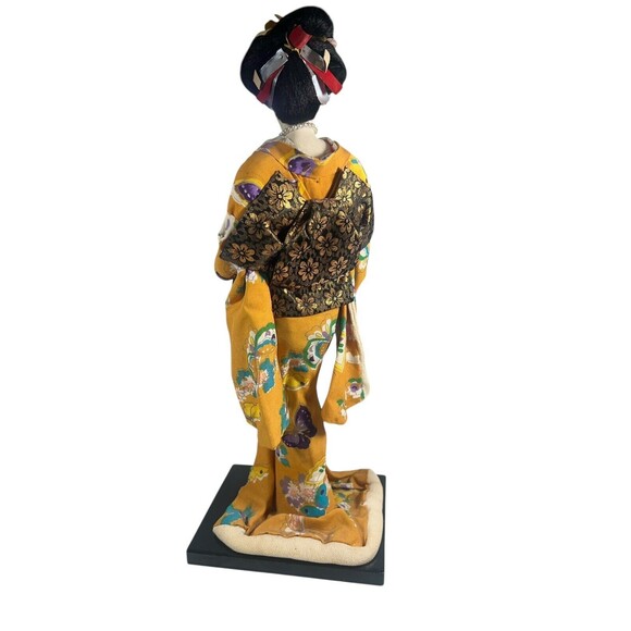 Vintage Japanese Doll Kimono Geisha Maiko Traditional Folk Craft Japan 15 “ Tall - Picture 4 of 16
